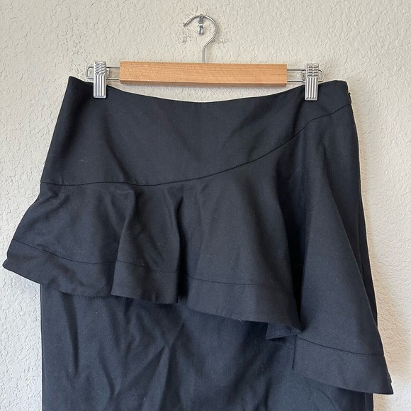 TED BAKER LONDON Lined Ruffled Tiered Mini Skirt in Black - Picture 2 of 9